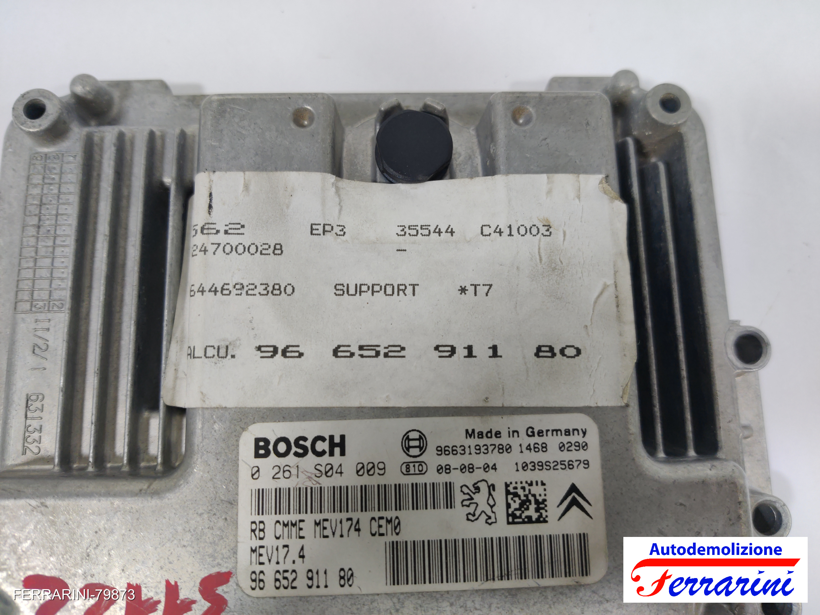 Centralina Motore PEUGEOT 308 1 4A, 4C 1.4 16V 2007-2014 9665291180, 9663193780