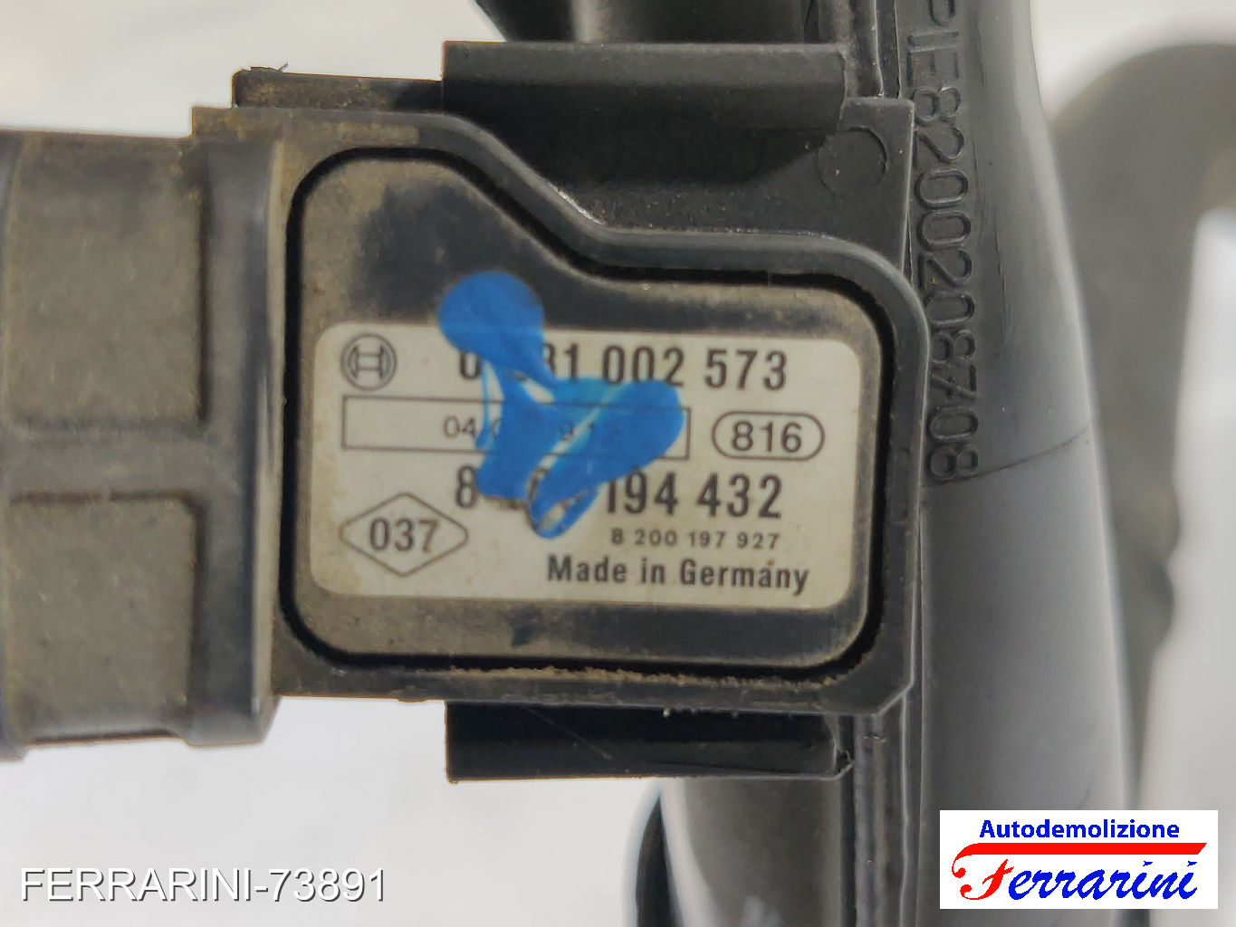 tubo aria aspirazione, intercooler K9K F7 RENAULT SCENIC 2 JM0/1 1.5 DCI