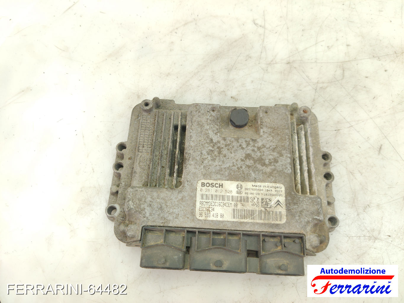 Centralina Motore PEUGEOT 206 SW 2E/K 1.4 HDI 2002-2007 9659341880, 9664620780