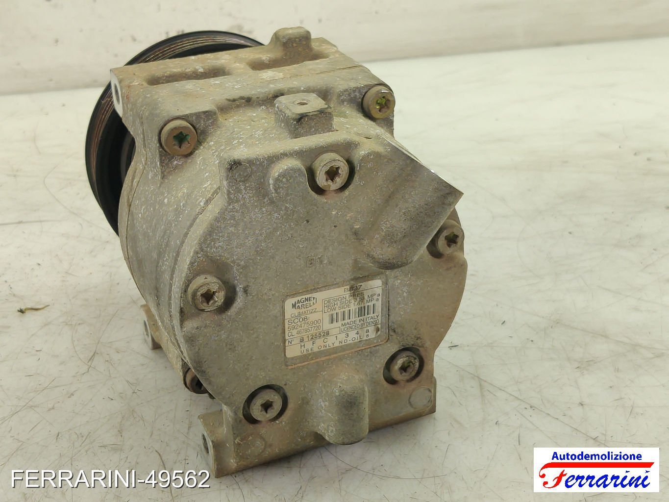 Compressore Clima FIAT PUNTO 188 1.2 60 1999-2010 592475900, 467857720, 46785772
