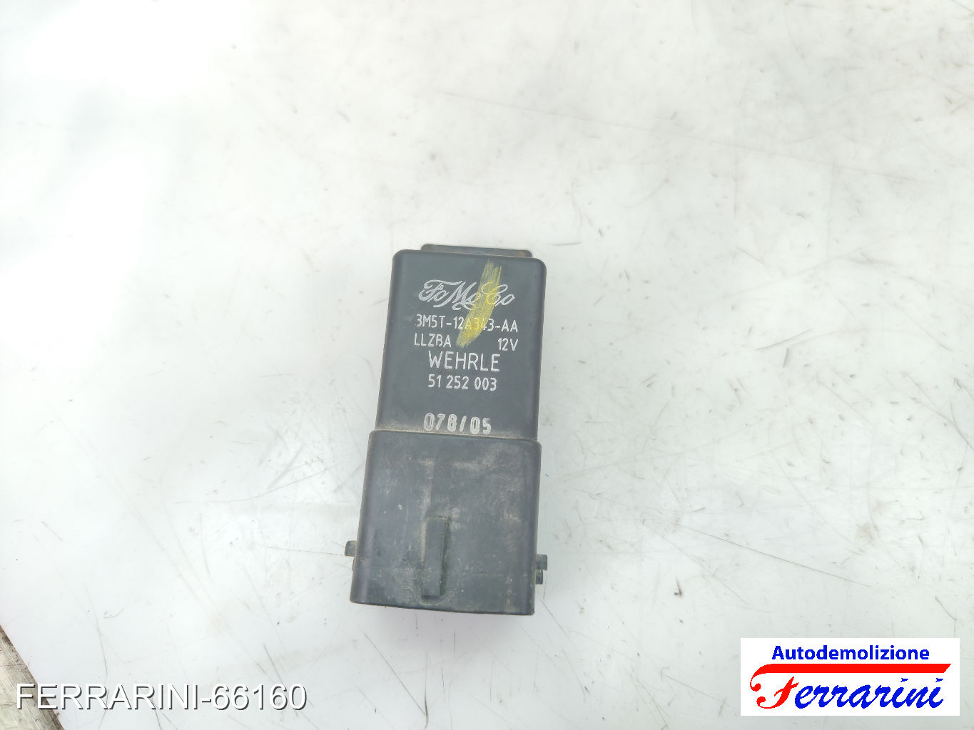 Centralina Candelette FORD FIESTA 5 JD, JH 1.4 TDCI 2001-2008 3M5T12A343AA