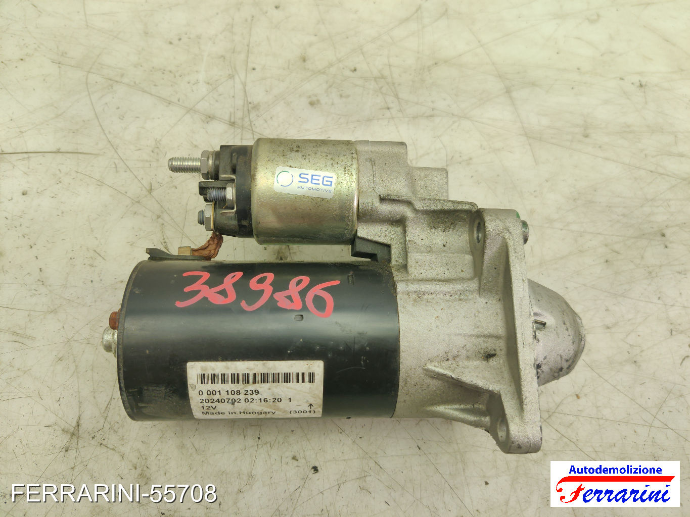 Motorino Avviamento FIAT STILO SW 192 1.9 D MULTIJET 2005-2008 0001108239 10