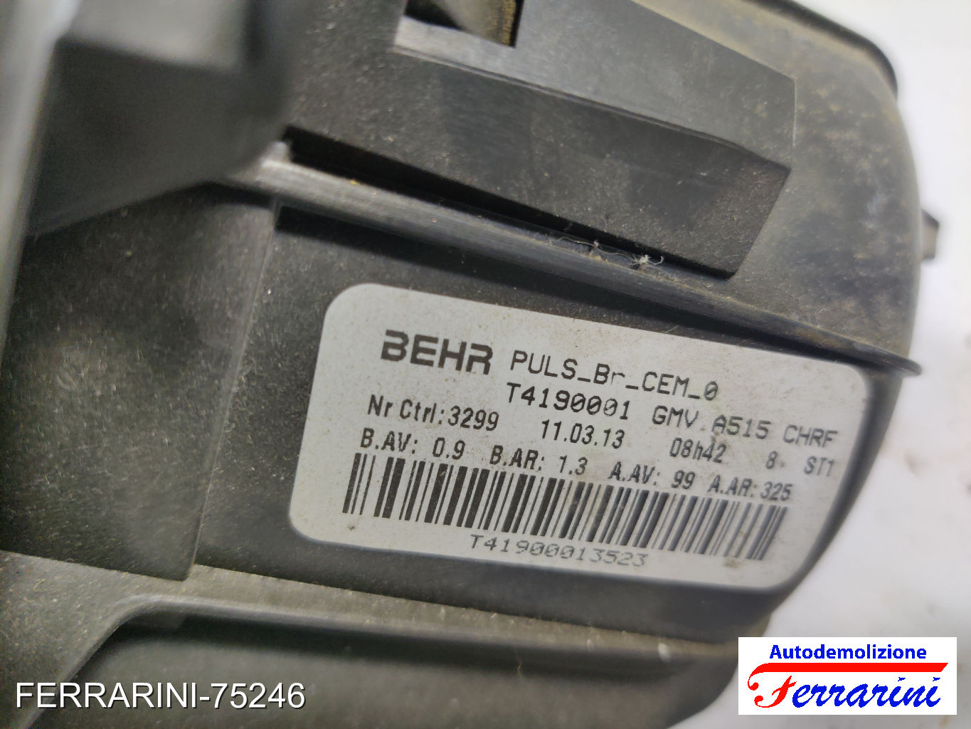 Ventola Stufa CITROEN C3 2 SC 2009-2013 6441CR, GMVA515