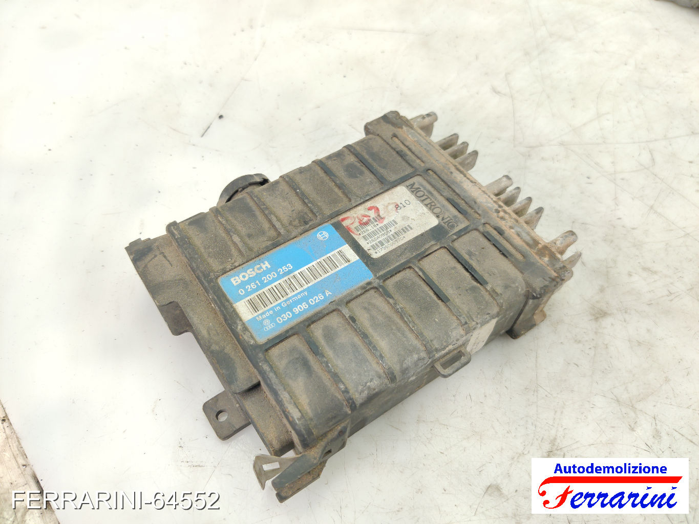 Centralina Motore VW POLO 80, 86C 1.3 CAT 1987-1994 030906026A, 0261200253