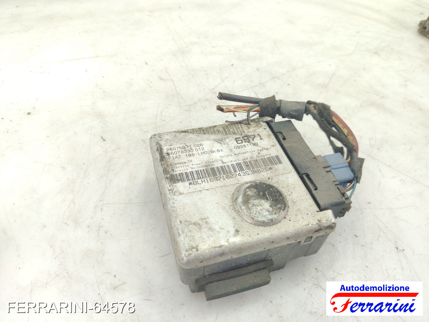 centralina servosterzo FIAT PUNTO 188 1.2 60 1999-2010 26076971, 09381199