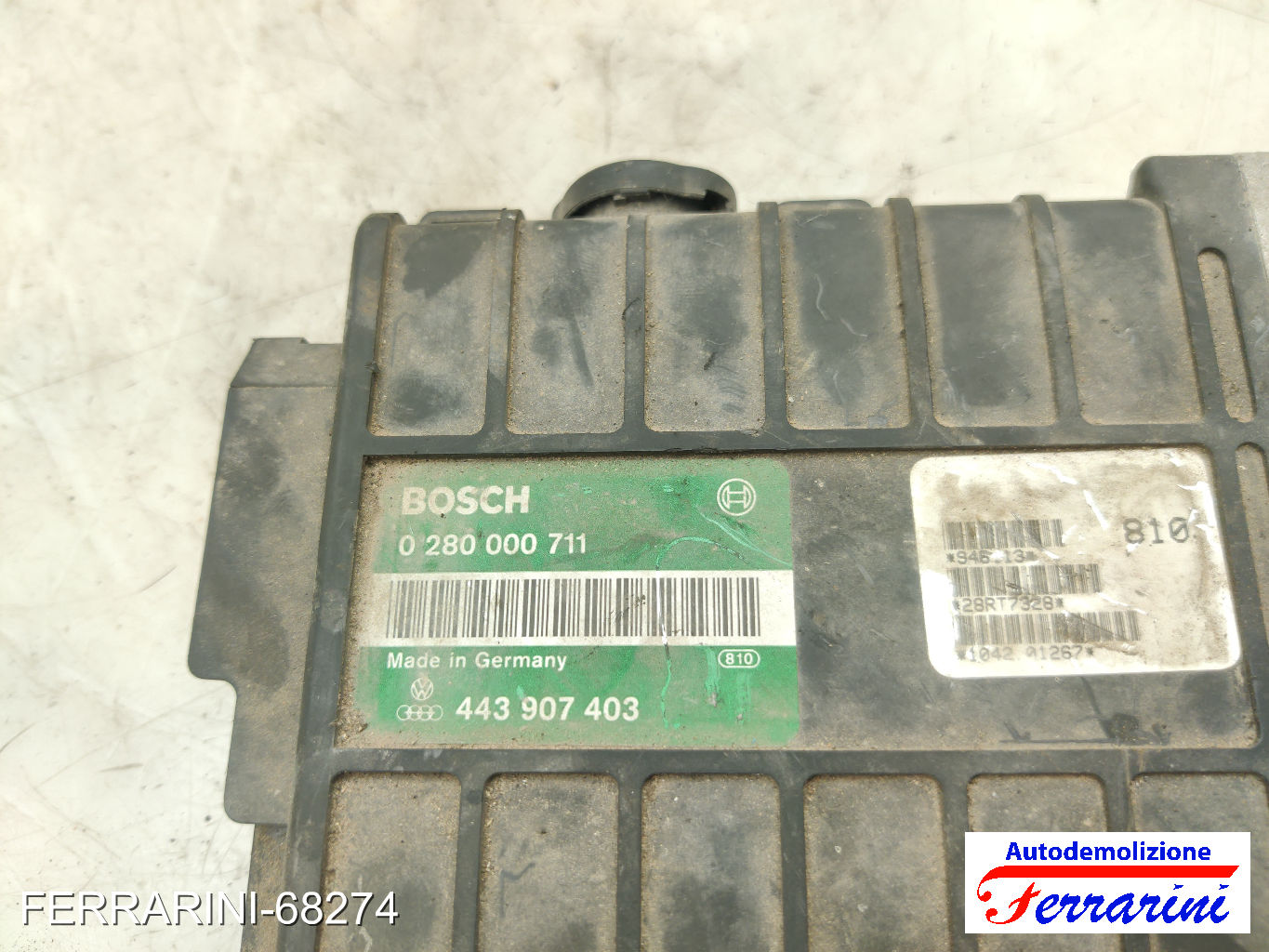 Centralina Motore AUDI 80 893, 894, 8A2 1.6 1986-1991 443907403, 0280000711 11