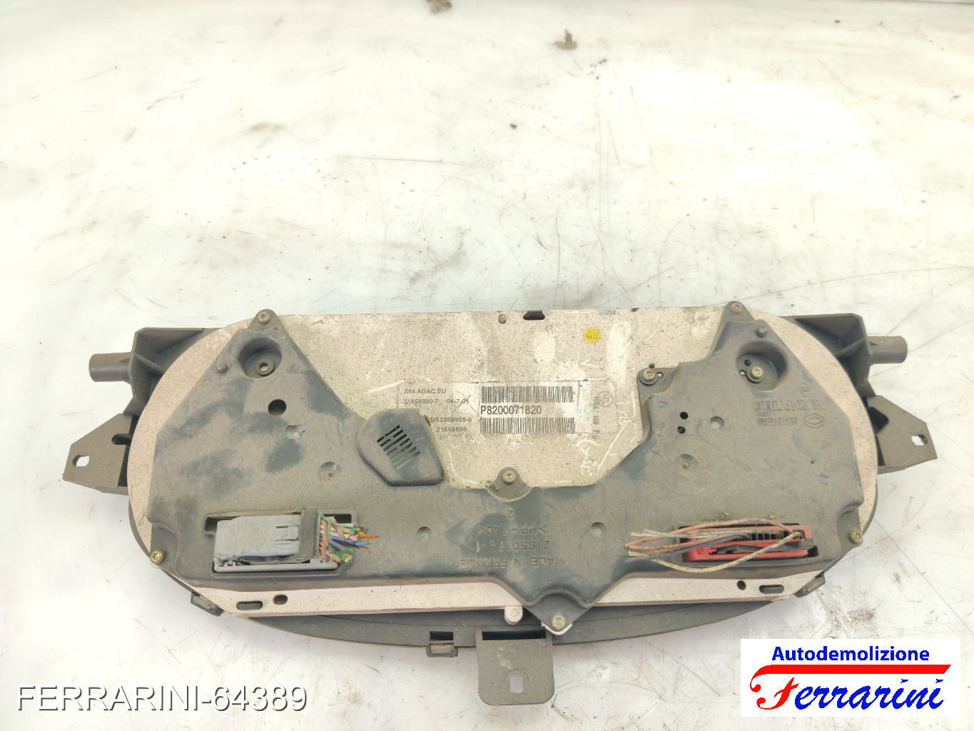 Quadro Contachilometri RENAULT MEGANE 1 SW KA0/1 1.6 16V 1999-2003 8200071820 8
