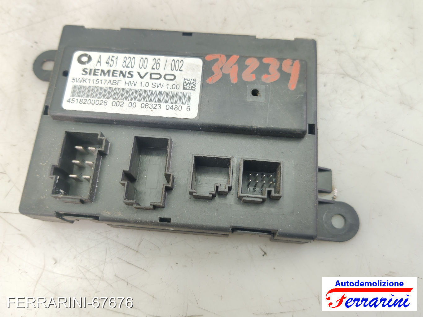 Kit Accensione SMART FORTWO COUPE 451 1.0 2007-2023 A1321532279