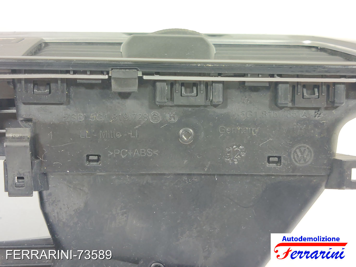 cornice stereo Bocchetta Areazione VW GOLF 7 5G1, BE1, BE2, BQ1 2012-2020