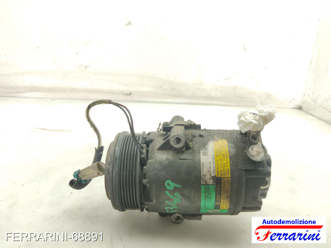 Compressore Clima OPEL ZAFIRA A T98 2.0 DTI 16V 2000-2005 24464152, 6854013 12