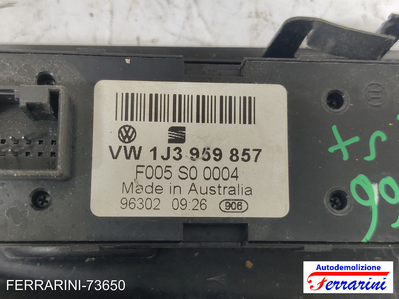 Pulsantiera Tastiera Alzavetro SKODA FABIA 1 COMBI 6Y5 2000-2007 sinistra, sx