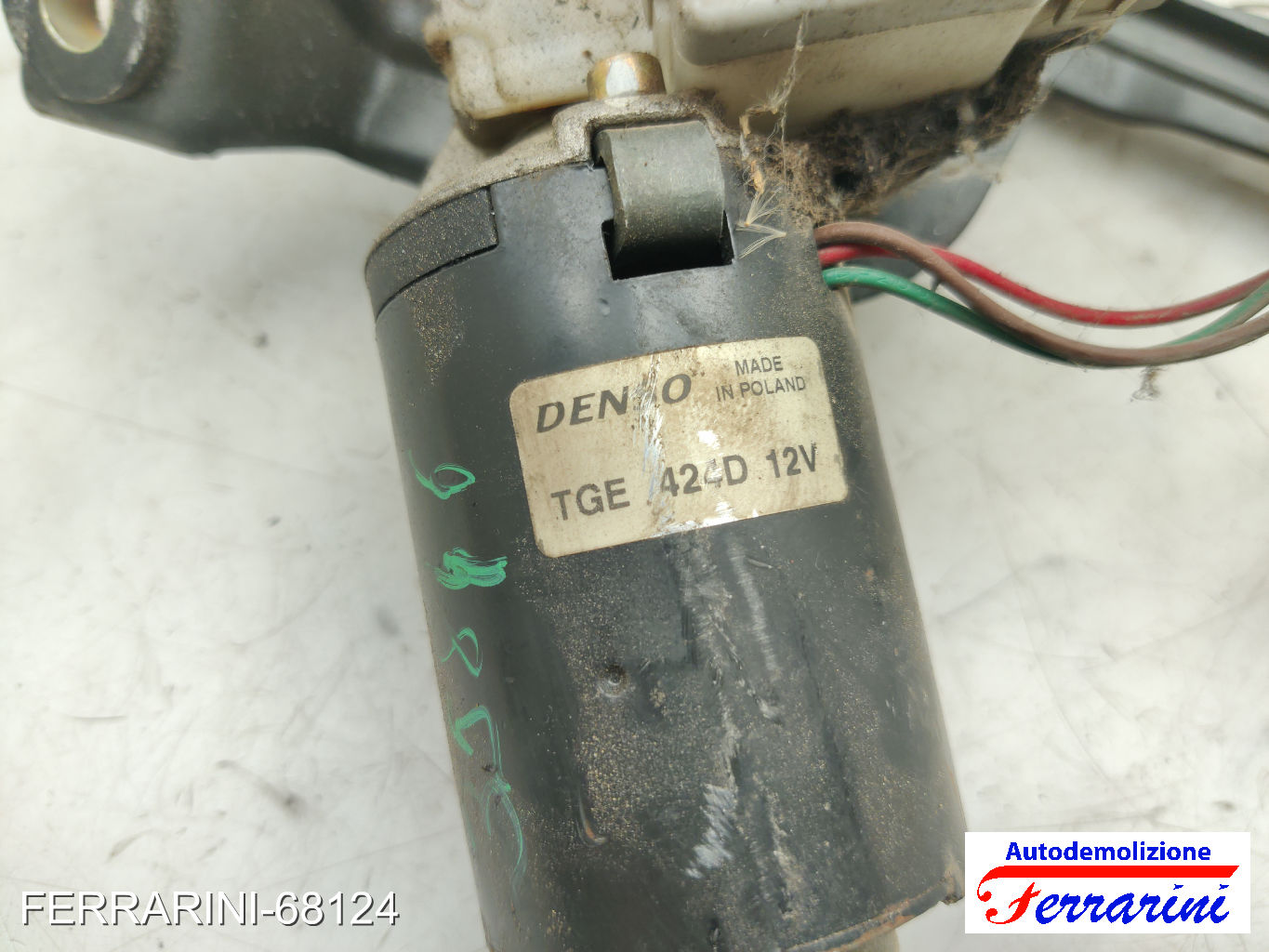 Spazzacqua Motorino Tergicristallo FIAT SEICENTO 600 187 1998-2010 anteriore