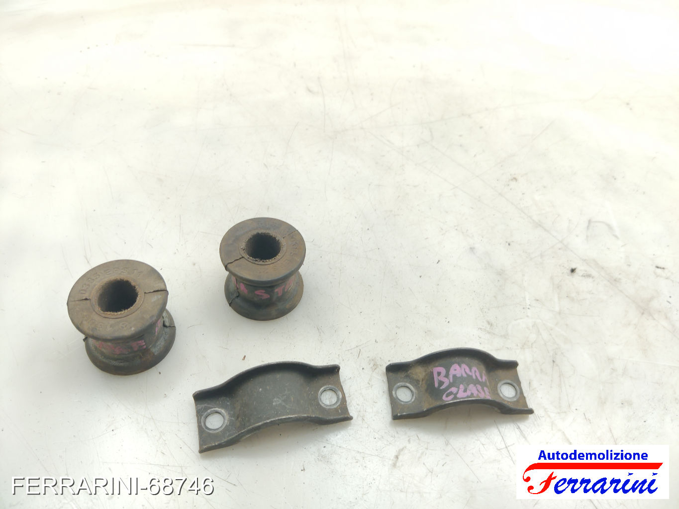 gommini Barra Antirollio MERCEDES CLASSE A W168 1997-2004 Frontale A1683230385 16