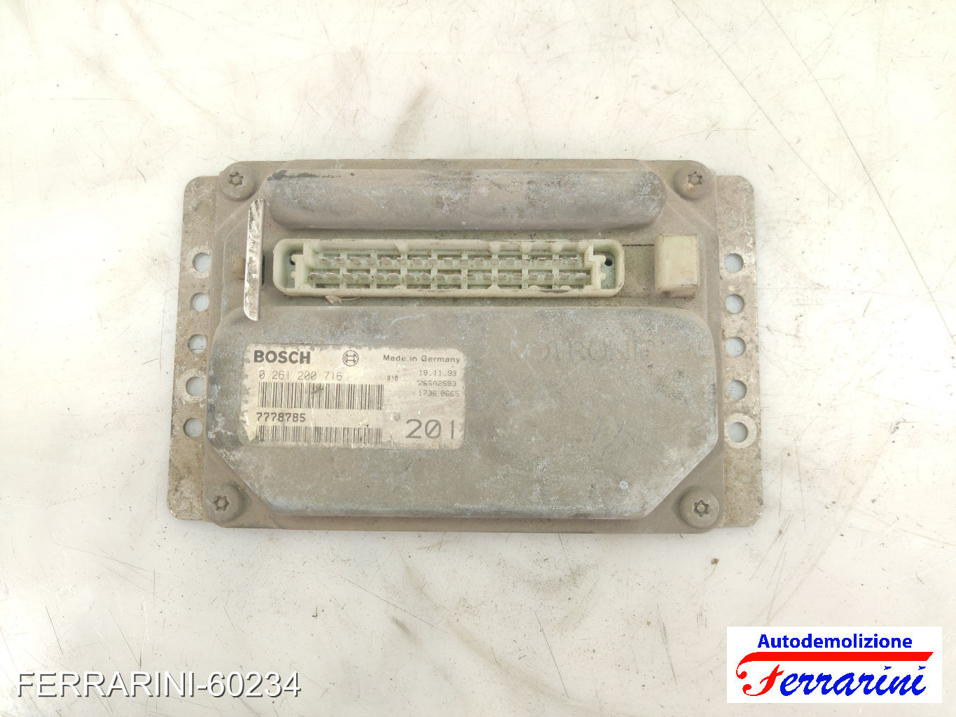 Centralina Motore AUTOBIANCHI Y10 1.1 1989-1995 7778785, 17360665, 0261200716