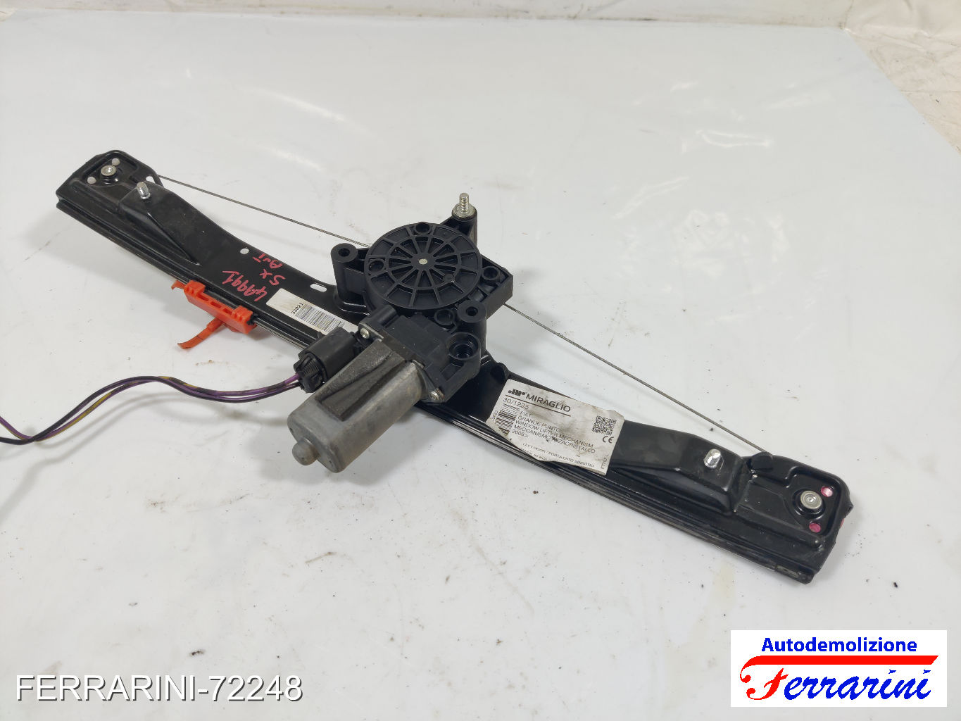 Alzavetro FIAT GRANDE PUNTO 199 2005-2013 sinistro, sx, frontale, anteriore