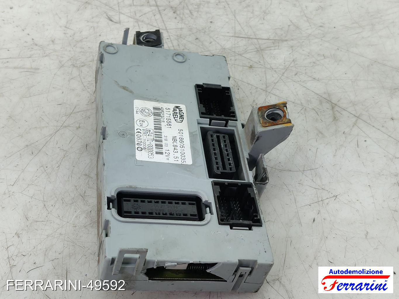 Body Computer LANCIA YPSILON 843 1.2 2003-2011 51715561 6