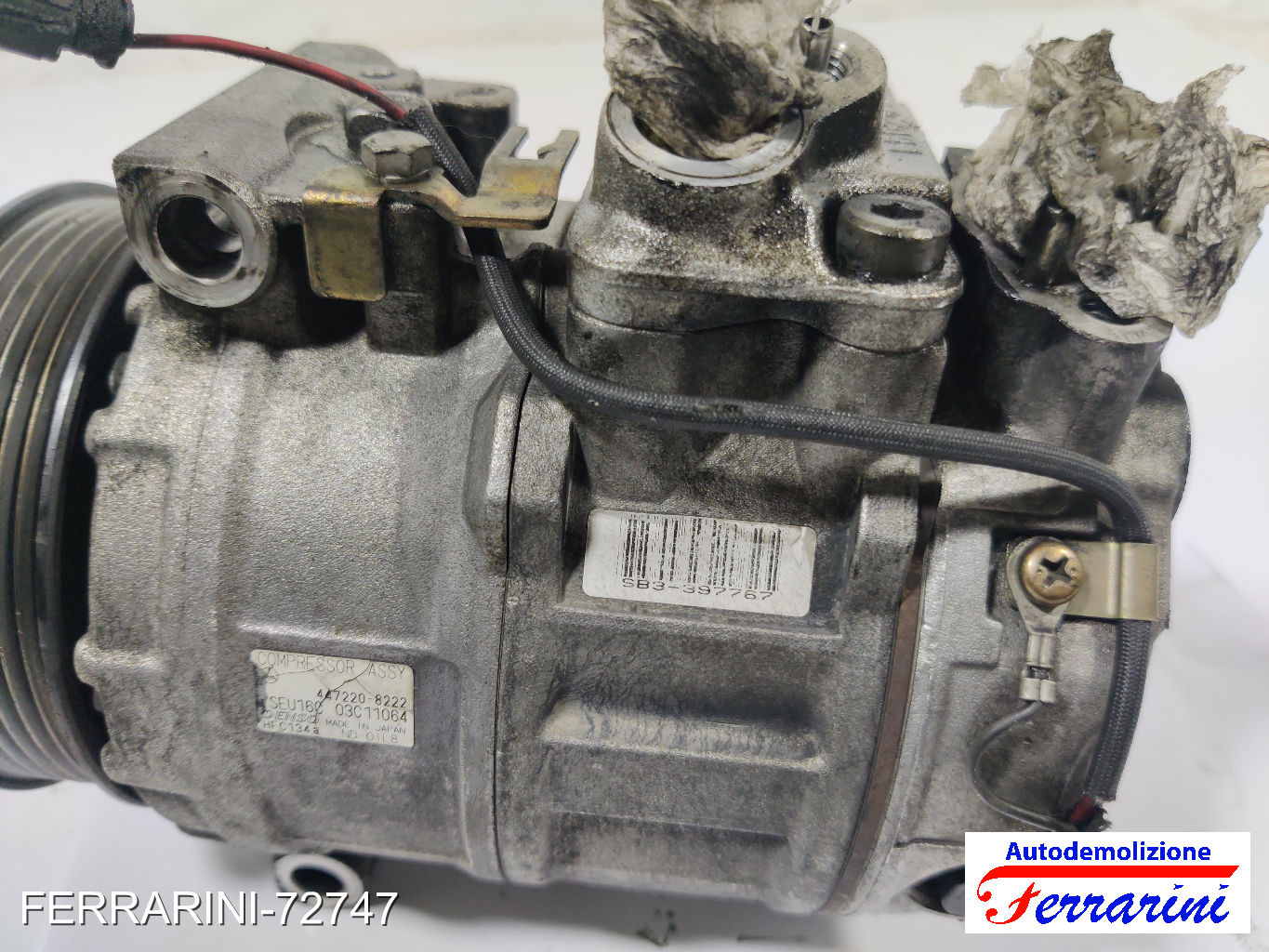 Compressore Clima MERCEDES CLASSE C W203 C 200 CDI 2000-2003 4472208222 12