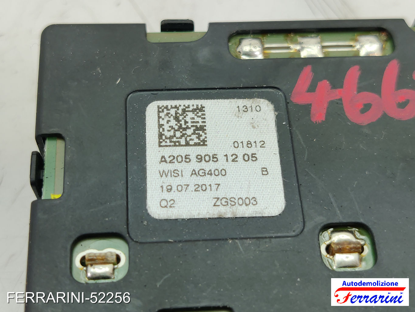 Centralina amplificatore antenna MERCEDES CLASSE C S205 2015-2018 A2059051205
