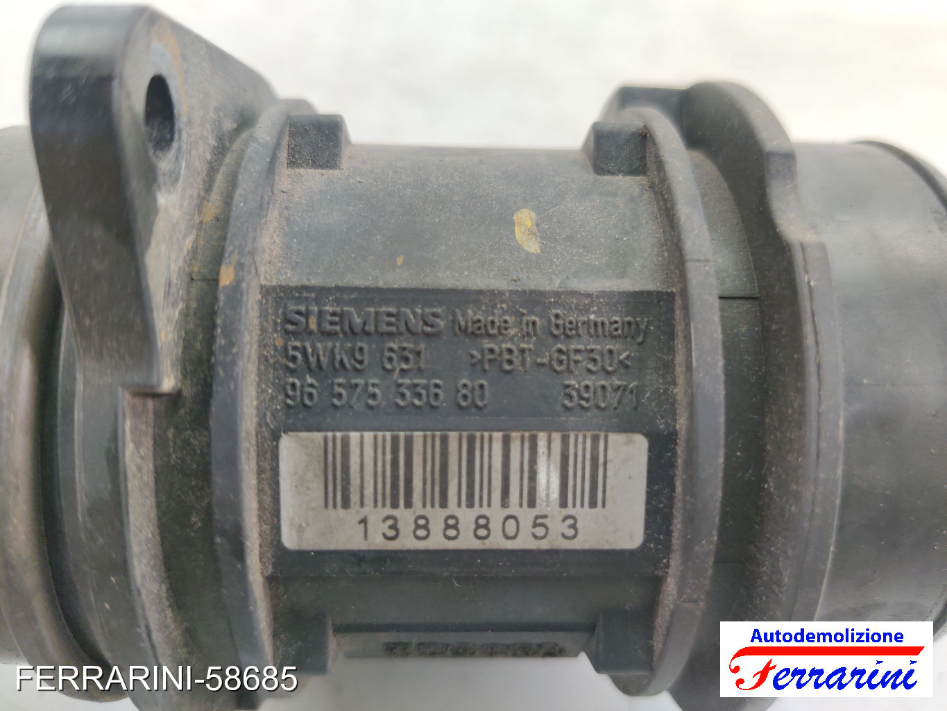 Debimetro FORD FIESTA 5 JD, JH 1.4 TDCI 2001-2008 1348614, 2S6Q12B579AB, 1148059