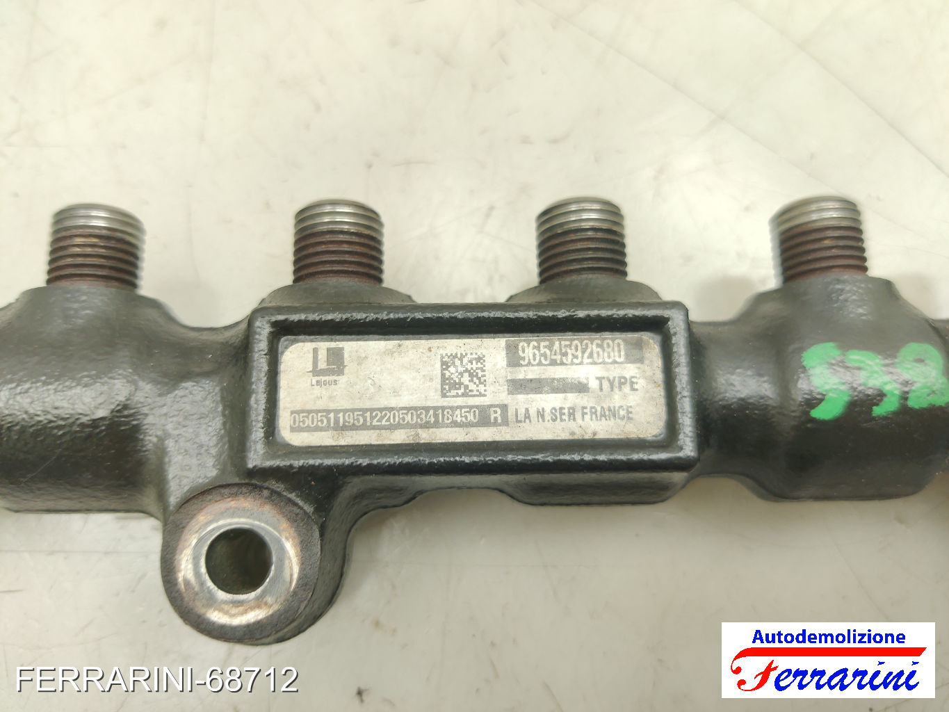 Flauto Iniettori FORD C-MAX DM2 1.6 TDCI 2007-2010 1447993, 9654592680 11