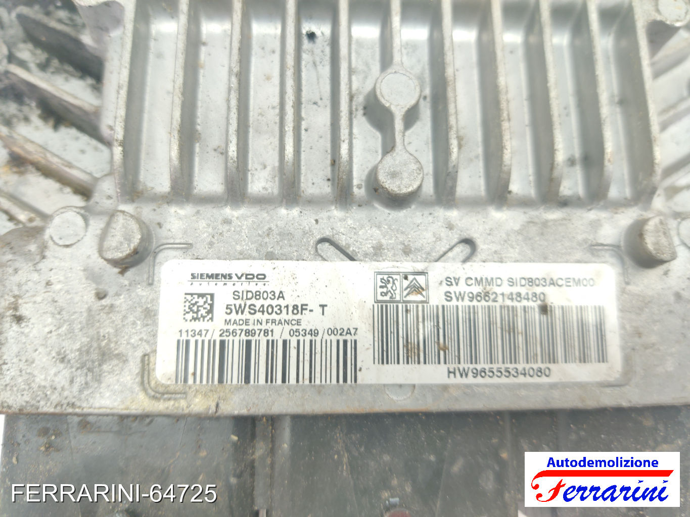 Centralina Motore PEUGEOT 407 6D 2.0 HDI 135 2004-2010 9662148480 6