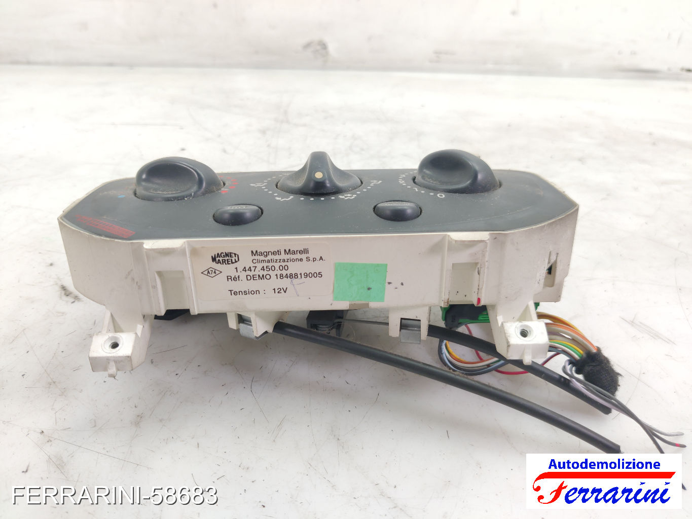 Tastiera Clima RENAULT CLIO 2 BB, CB 1998-2010 anteriore, frontale 1848819005 11