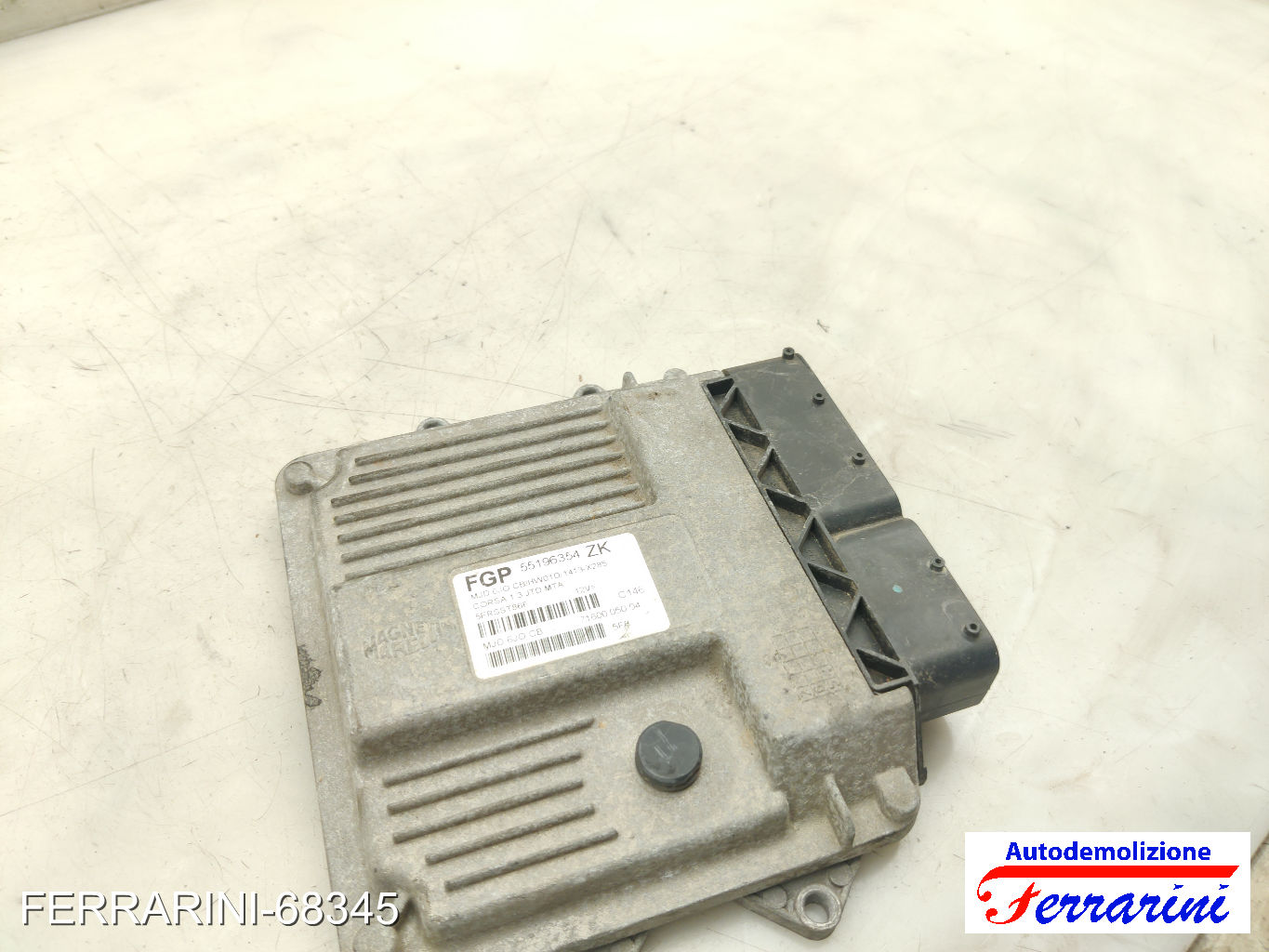 Centralina Motore OPEL CORSA C X01 1.7 DTI 2000-2009 55196354, HW01D, 1412X283 7