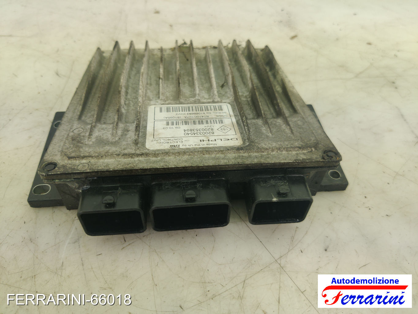 Centralina Motore RENAULT MODUS F/JP0 1.5 DCI 90 2010-2023 8200334540, 81068683