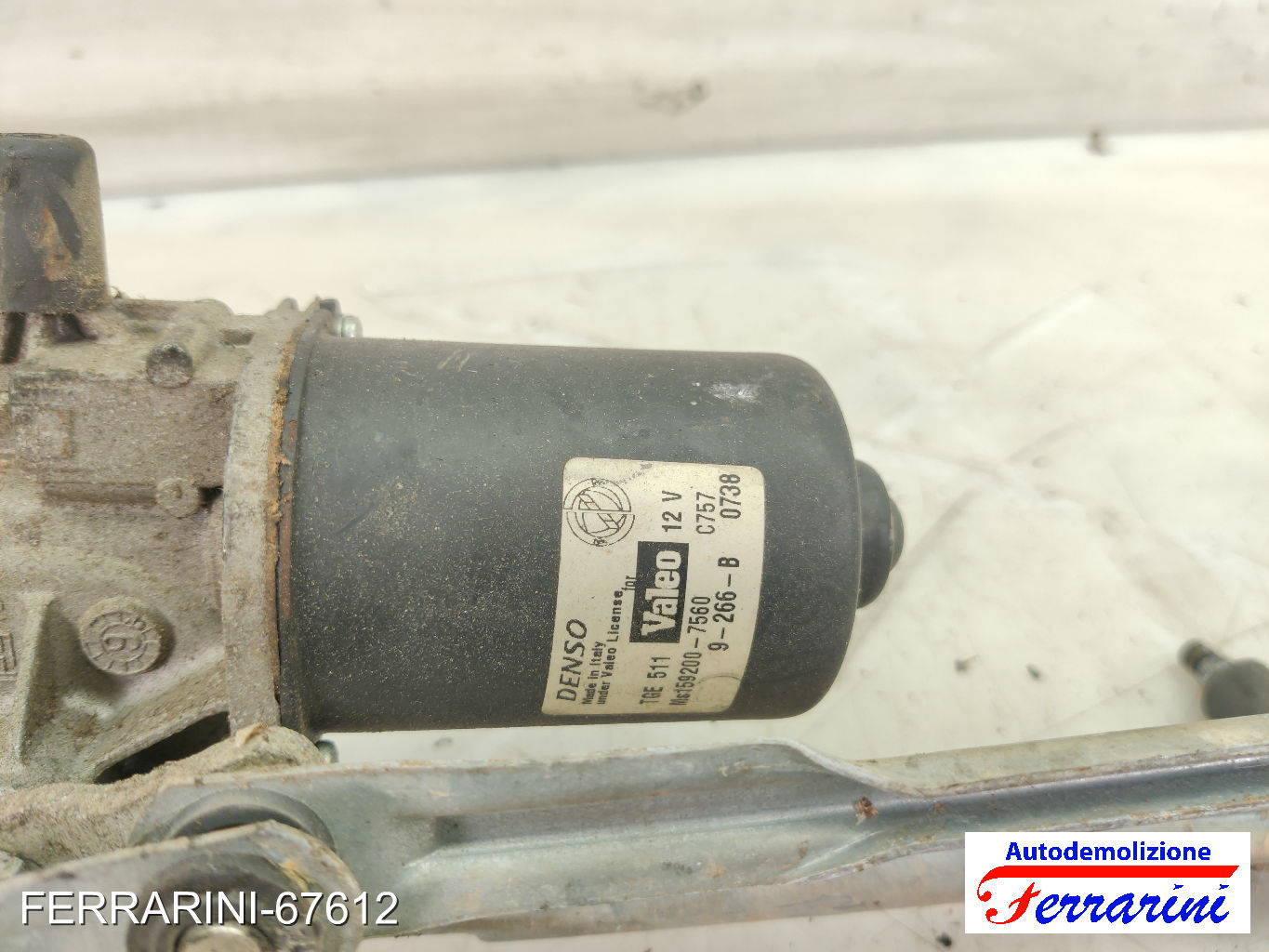 Spazzacqua Motorino Tergicristallo FIAT PUNTO 188 1999-2010 anteriore, frontale