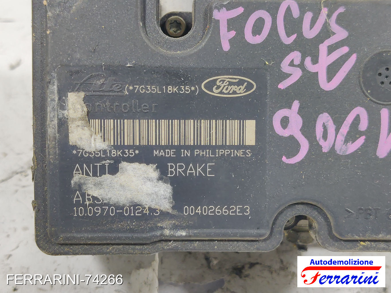 Centralina Pompa Abs FORD FOCUS 2 SW DA, DS, FFS 1.6 TDCI 2004-2012 3M512M110JA