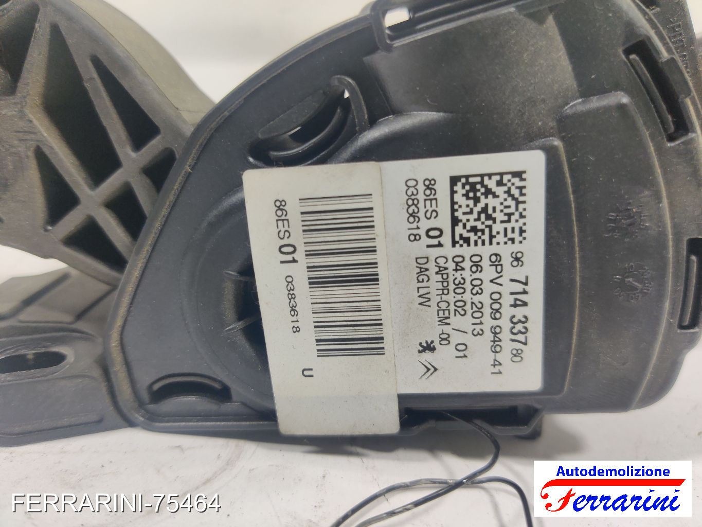 Pedale Frizione CITROEN C3 2 SC 1.1I 2009-2013 9671433780, 6PV00994941