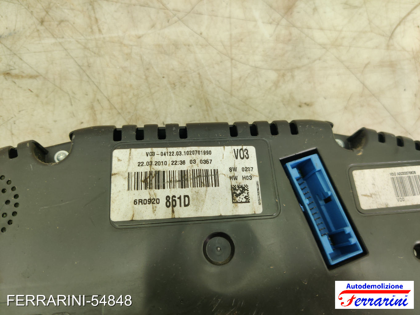 Quadro Contachilometri VW POLO 6C1, 6R1 1.6 TDI 2009-2023 6R0920, 6R0920861D