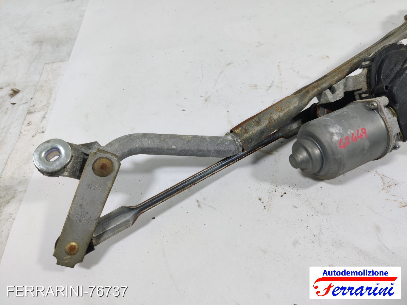 Spazzacqua Motorino Tergicristallo TOYOTA IQ J1 2009-2015 anteriore, frontale