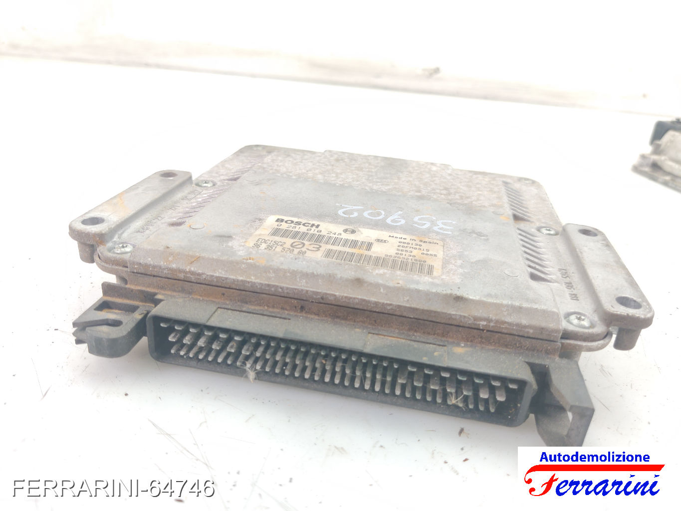 Centralina Motore PEUGEOT 406 8B 2.0 HDI 110 1998-2001 0281010248, 1929ZJ 9