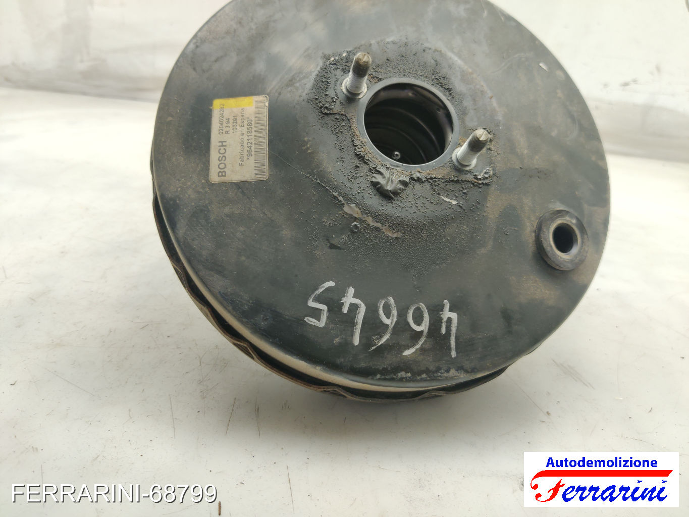 Servofreno CITROEN BERLINGO M 1.9 D 70 1999-2011 9642118580, 103281 7