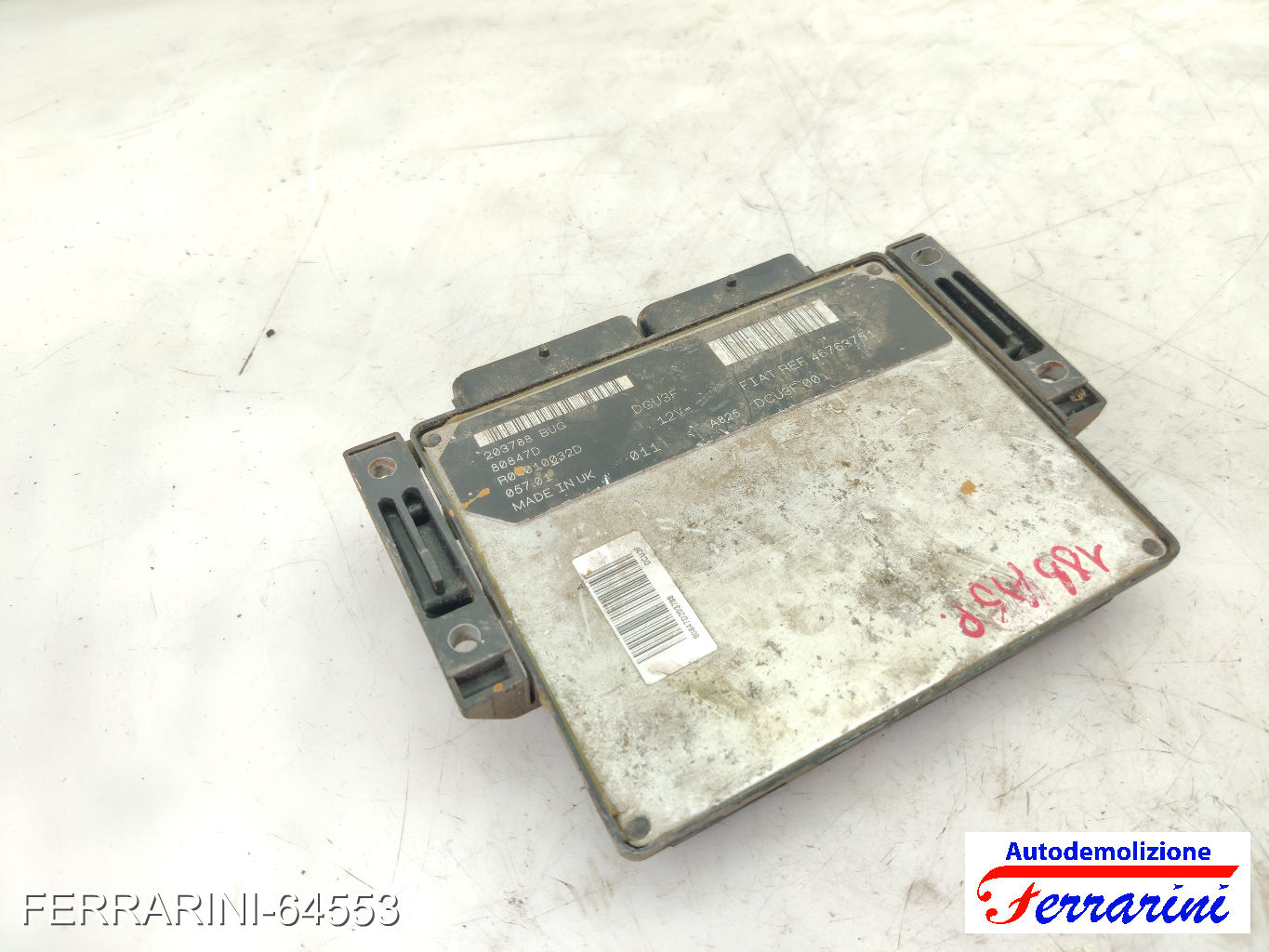 Centralina Motore FIAT PUNTO 188 1.9 DS 60 1999-2012 46763751, F46763751