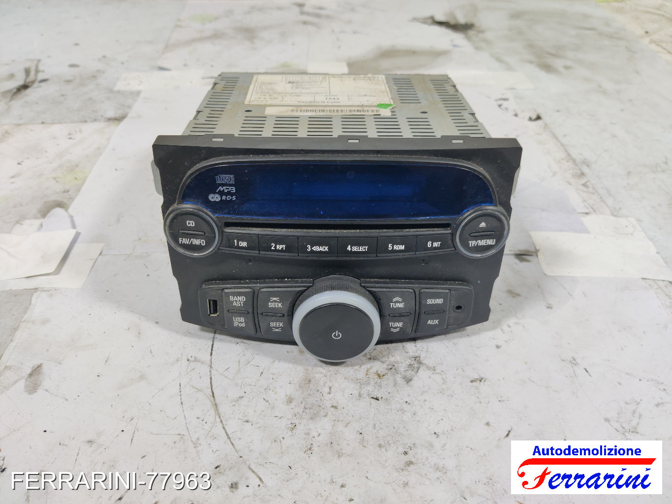 Stereo Radio CHEVROLET SPARK M300 2010-2015 94832768, 97T2444900