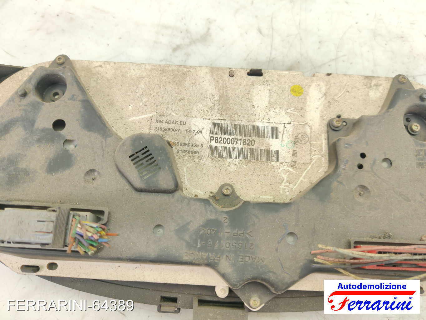 Quadro Contachilometri RENAULT MEGANE 1 SW KA0/1 1.6 16V 1999-2003 8200071820