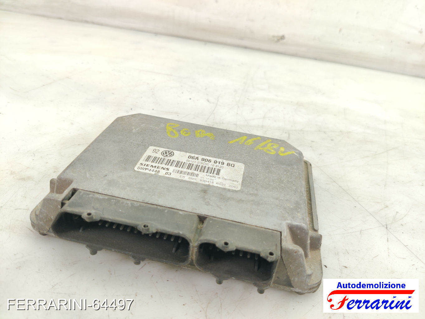 Centralina Motore VW GOLF 4 1J1 1.6 1997-2004 06A906019BQ, 06A906019AK, E939418R