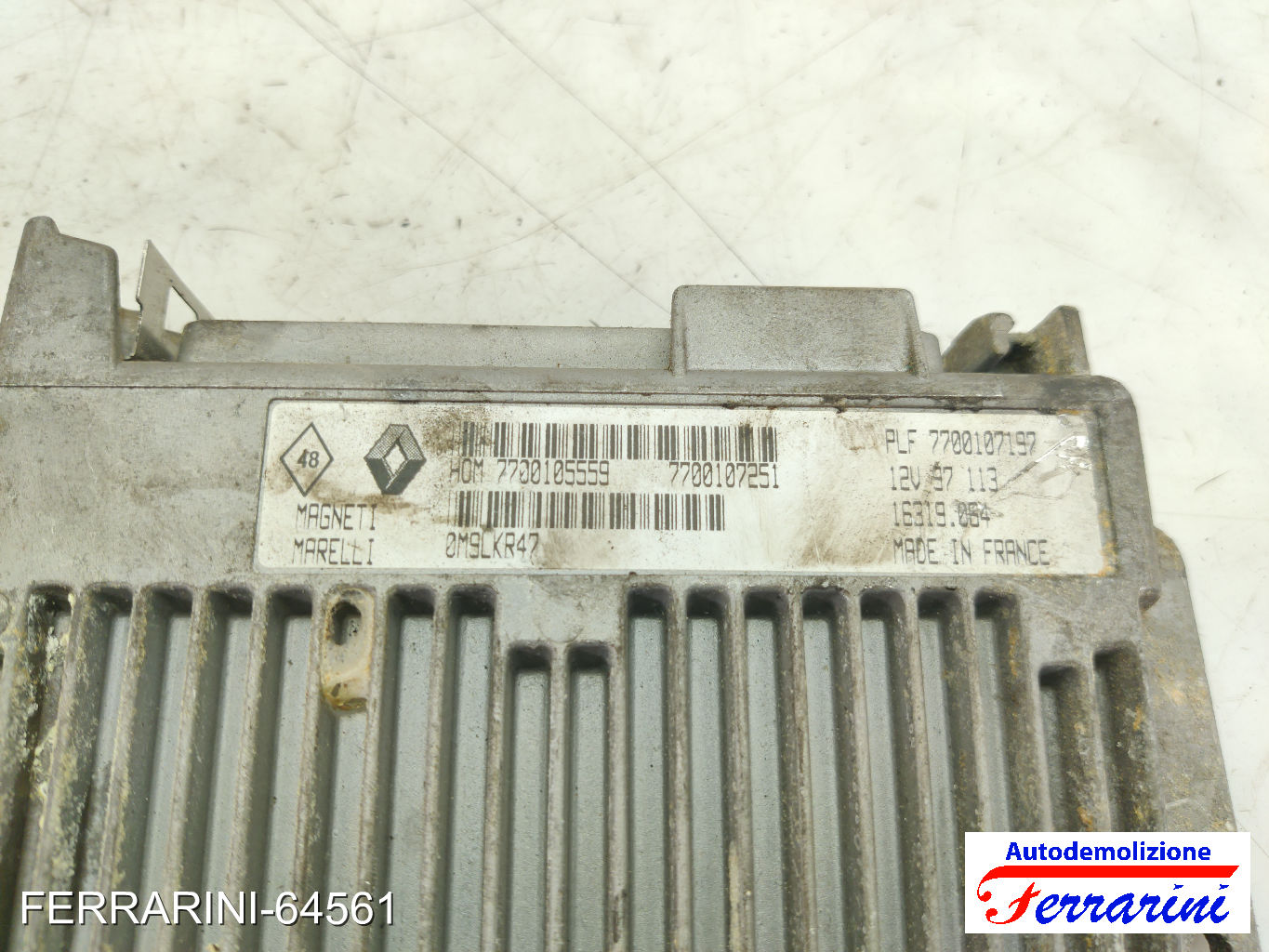 Centralina Motore RENAULT TWINGO 1 C06 1.2 1996-2007 7700107251, 7700105559 7