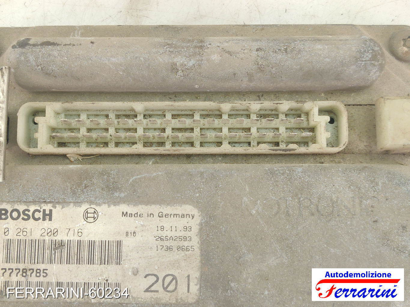 Centralina Motore AUTOBIANCHI Y10 1.1 1989-1995 7778785, 17360665, 0261200716 7