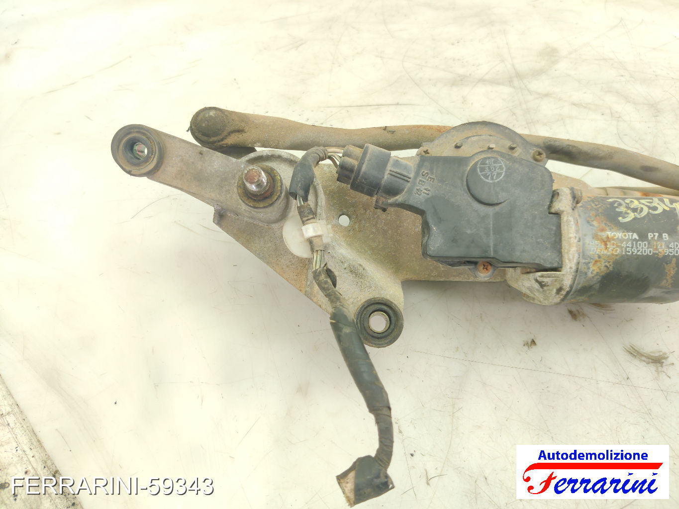Spazzacqua Motorino Tergicristallo TOYOTA AVENSIS VERSO M2 2001-2005 anteriore 7