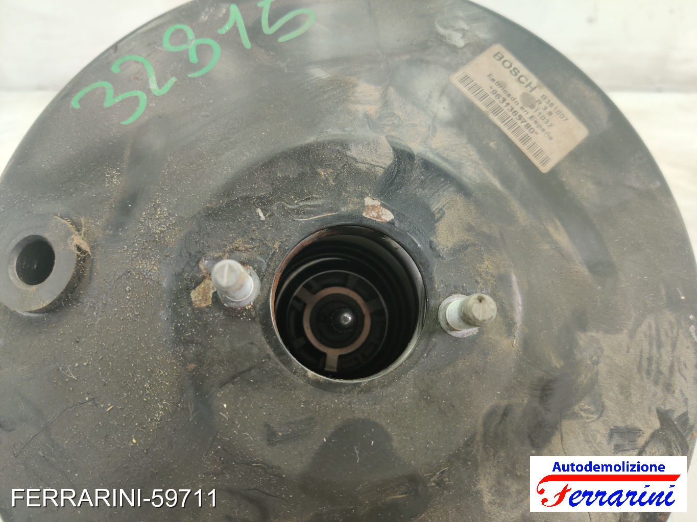 Servofreno PEUGEOT PARTNER COMBISPACE 5, G 2.0 HDI 2000-2008 4535H0, 9631365780 6