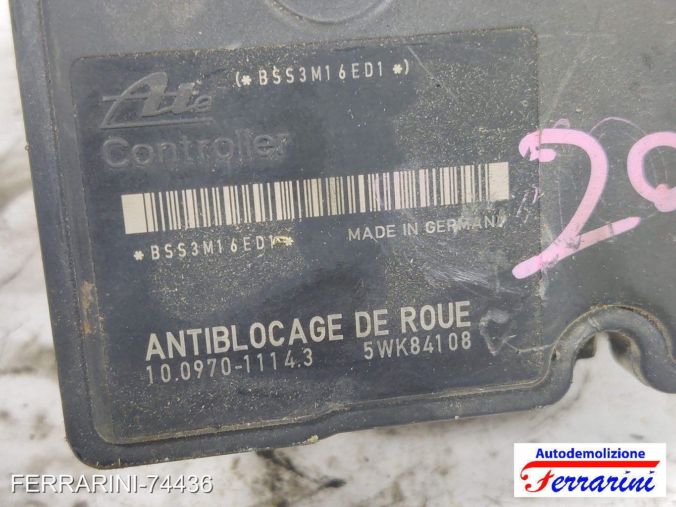 Centralina Pompa Abs PEUGEOT 206 2A/C 1.4 HDI ECO 70 2001-2009 9652342980