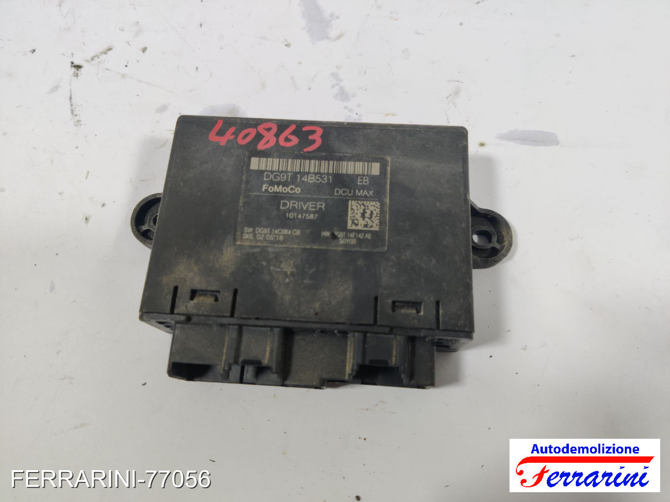 Centralina Porta Sportello FORD EDGE 2015-2018 sinistra, sx, frontale