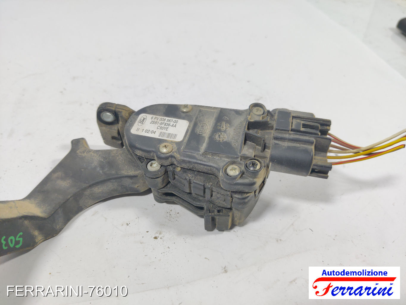 Pedale Acceleratore FORD FIESTA 5 JD, JH 1.4 TDCI 2001-2008 2S619F836AA, C95YE