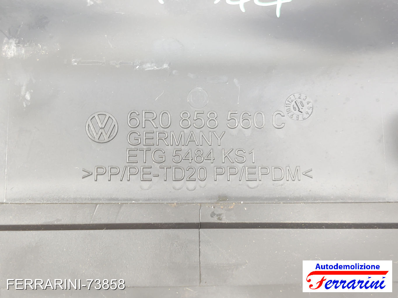 copertura piantone sterzo VW POLO 6C1, 6R1 2009-2023 sinistro, sx 6R0858560C