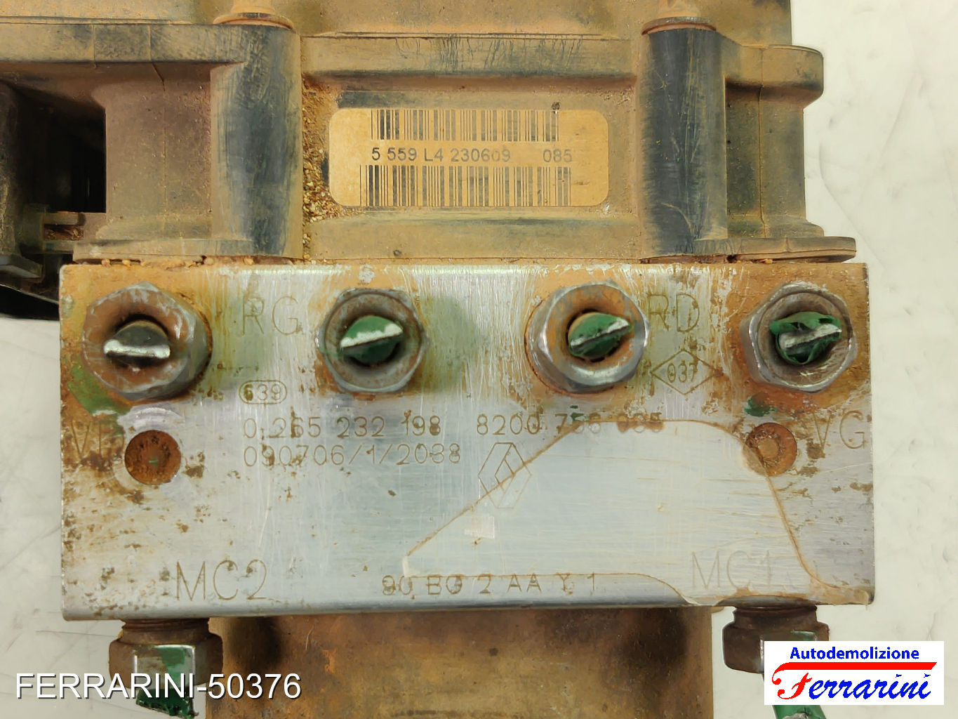 Centralina Pompa Abs DACIA SANDERO 1.4 MPI LPG 2009-2012 0265232198, 0265800584