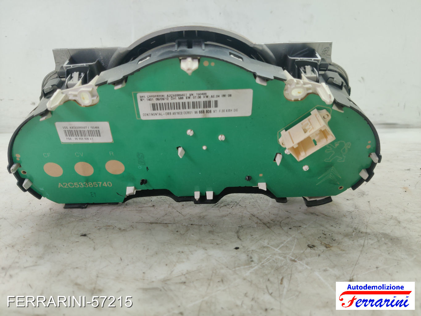 Quadro Contachilometri CITROEN C3 2 SC 1.4 HDI 70 2009-2023 96668806XT 7
