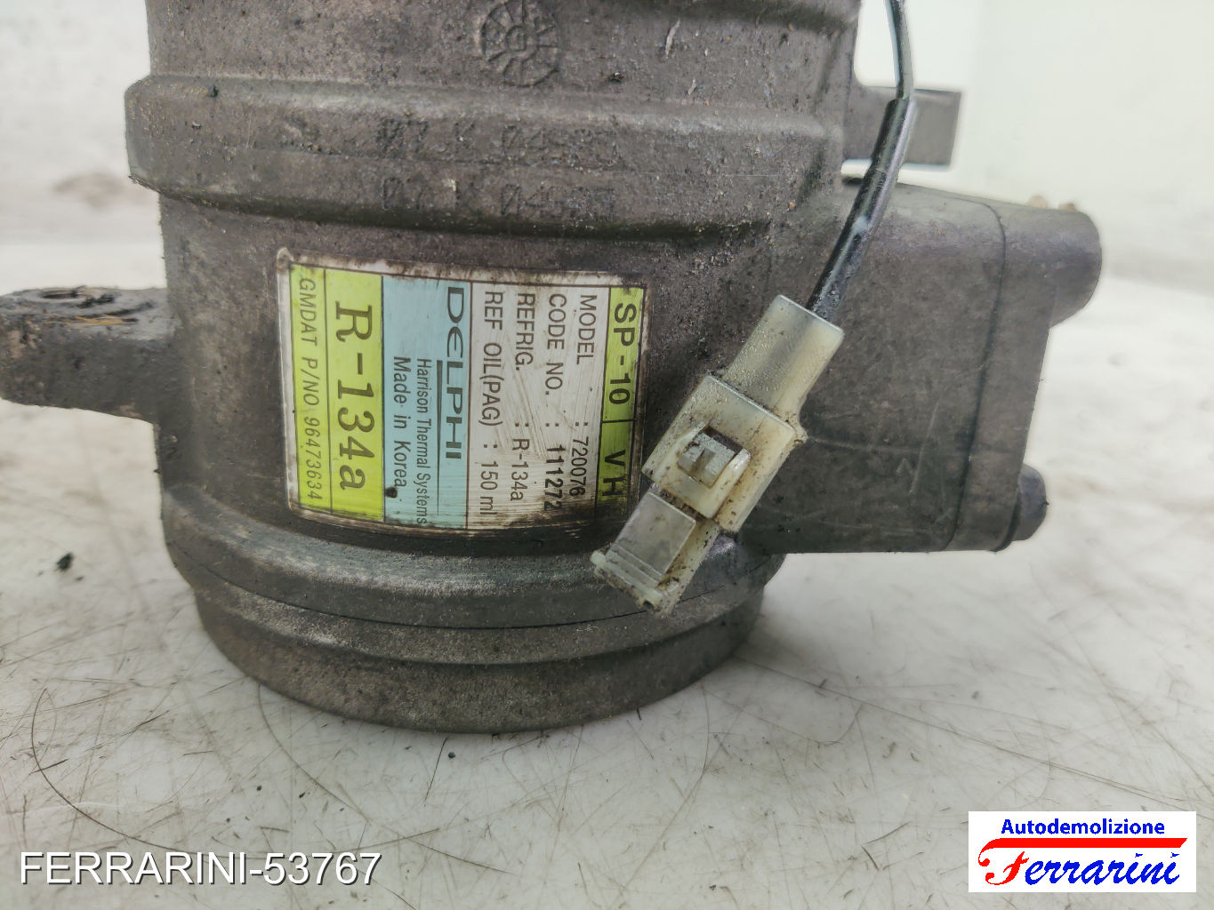 Compressore Clima CHEVROLET AVEO KALOS T250, T255 1.2 2006-2023 96473634